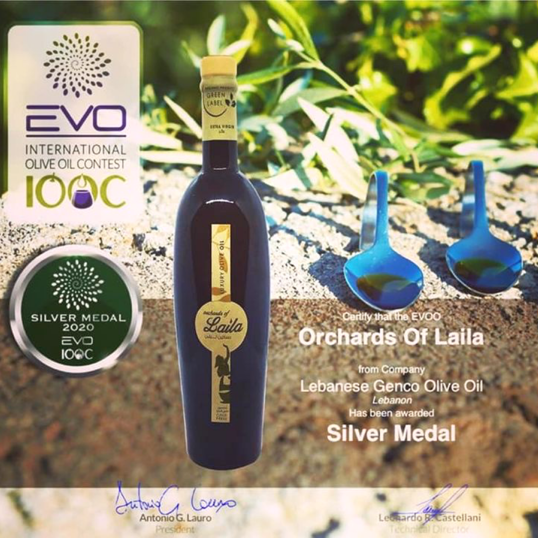 BIO extra panenský olivový olej Orchards of Laila odrůda Souriana